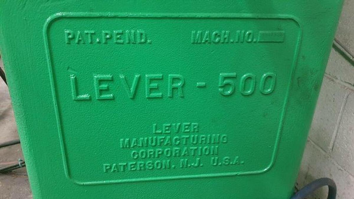 Used Lever 500 85" Single Knife Boloney Cutter with Mister