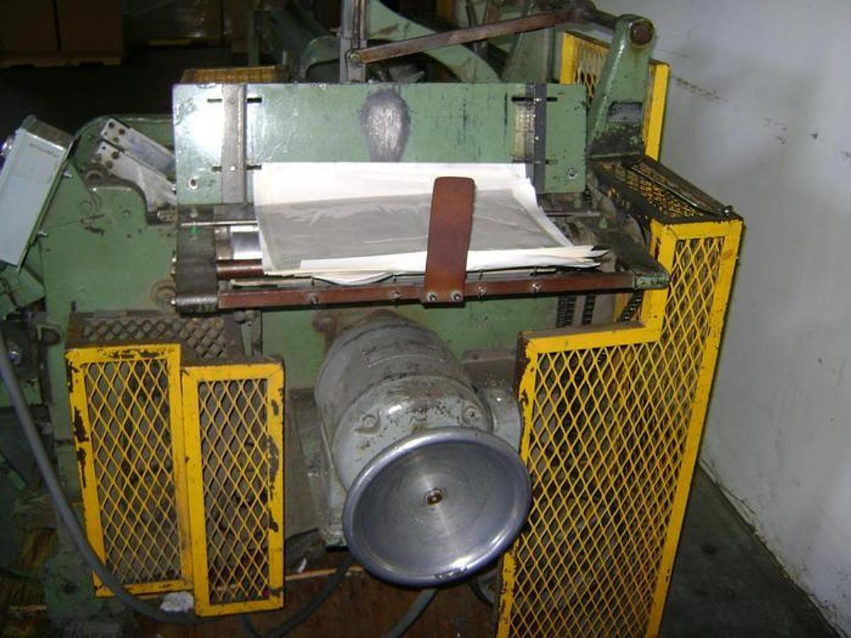 Used Lawton OB Sheet Fed Single Roll Wrapper