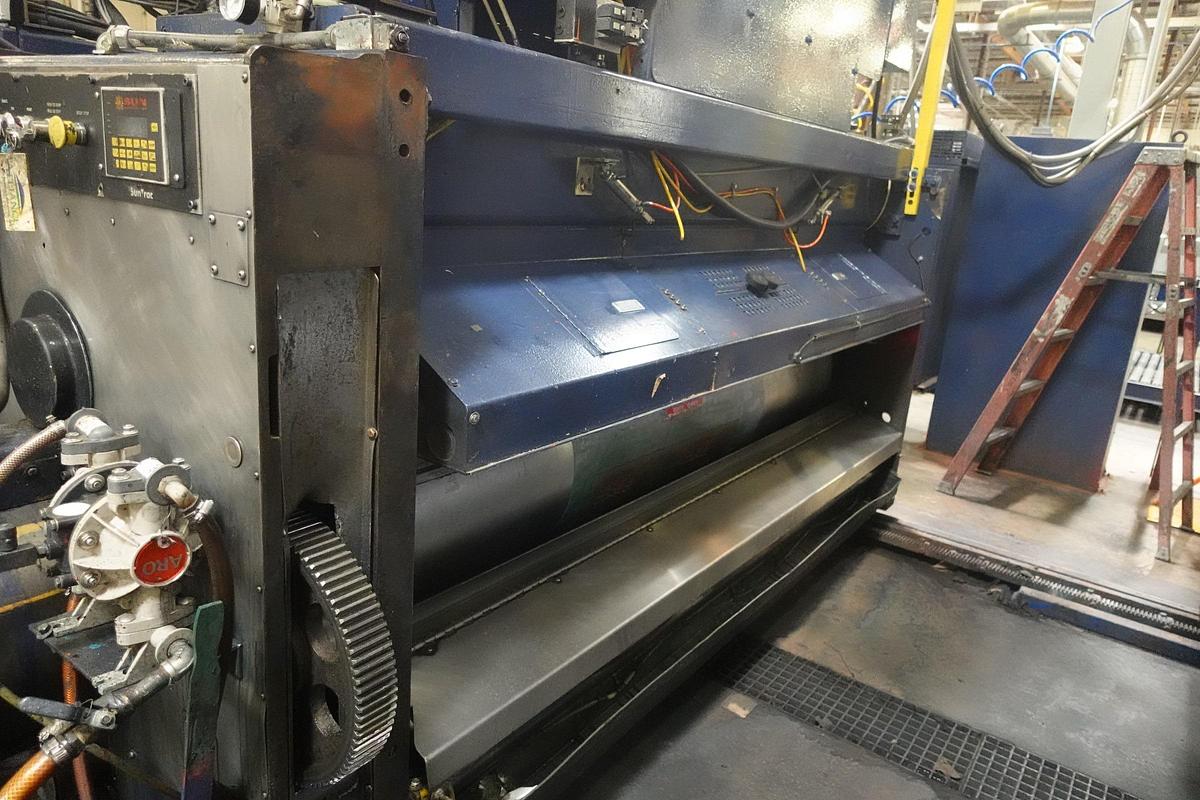 Used Ward 66" x 113" 3-Color Rotary Die Cutter with Sun Automation Retrofit