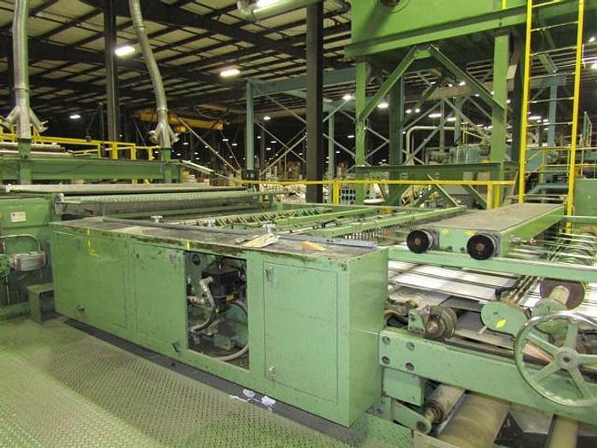 Used E.C.H. Will 76" Dual Rotary Knife Sheeter - 1992