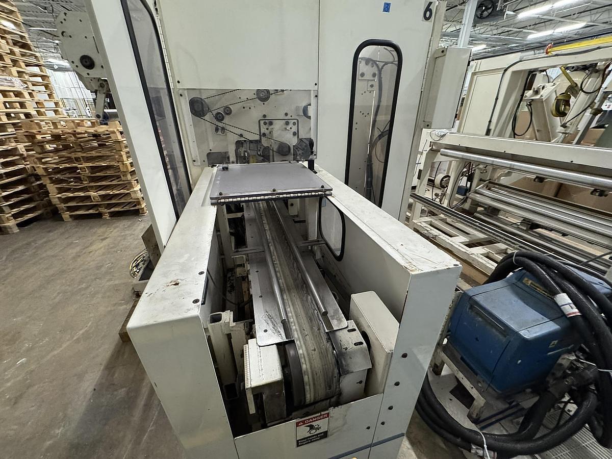 Used Elsner ENR-1000 42" Automatic Nonwoven Wipes Rewinder