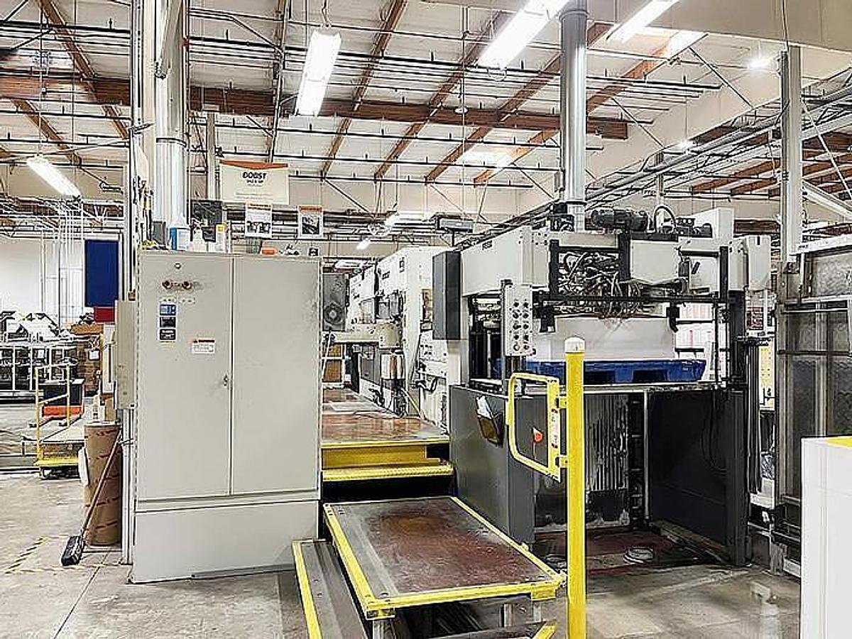 Used Bobst 142 E Die Cutter with Stripping - 1992