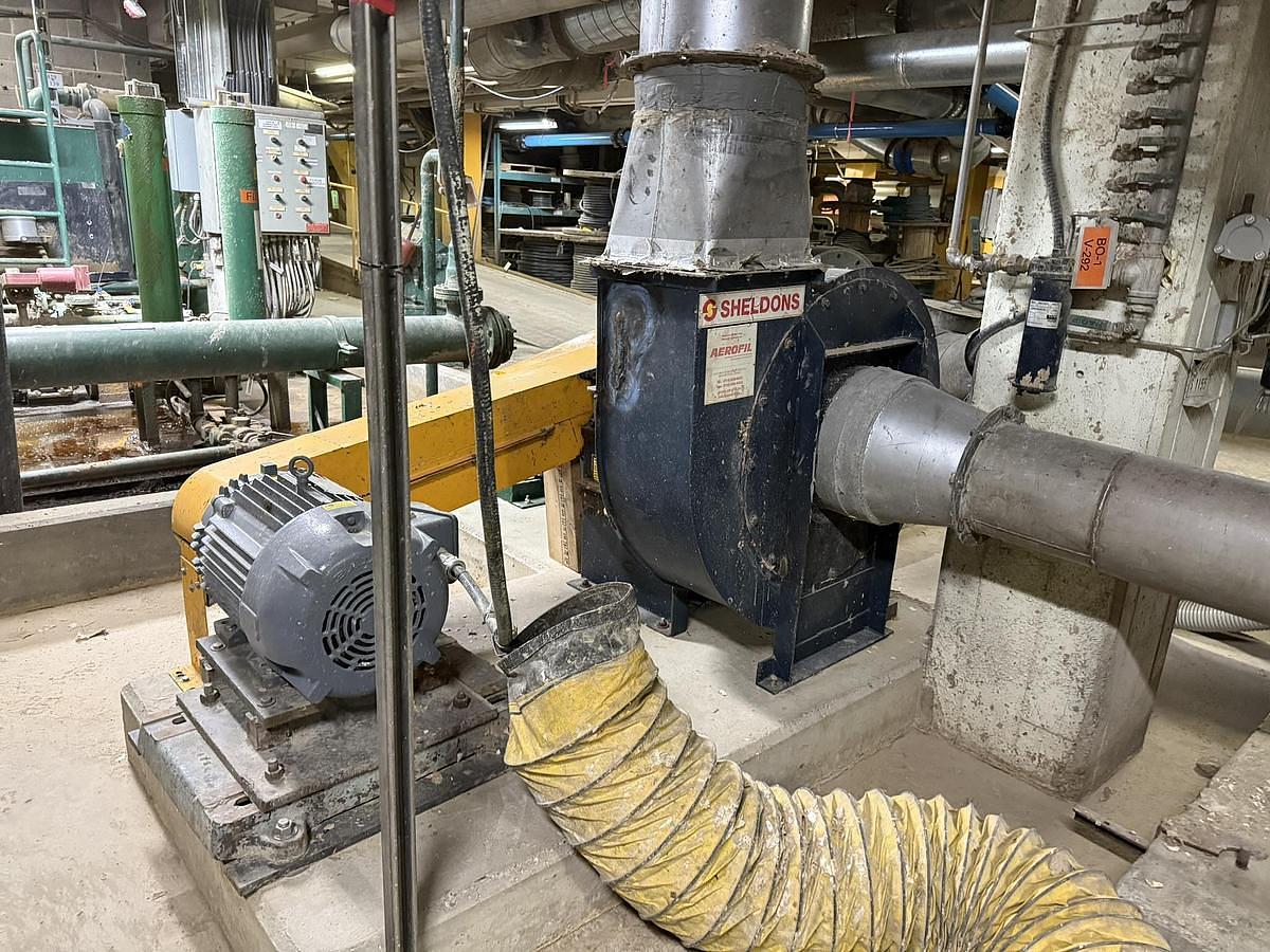 Used 110" Langston Model DA Two Drum Slitter Rewinder 72" Rewind Diameter