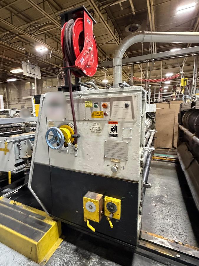 Used Koppers 66" × 113" 2-Color Flexo Rotary Die Cutter / Slotter Line with AG Stacker & Exit Conveyor