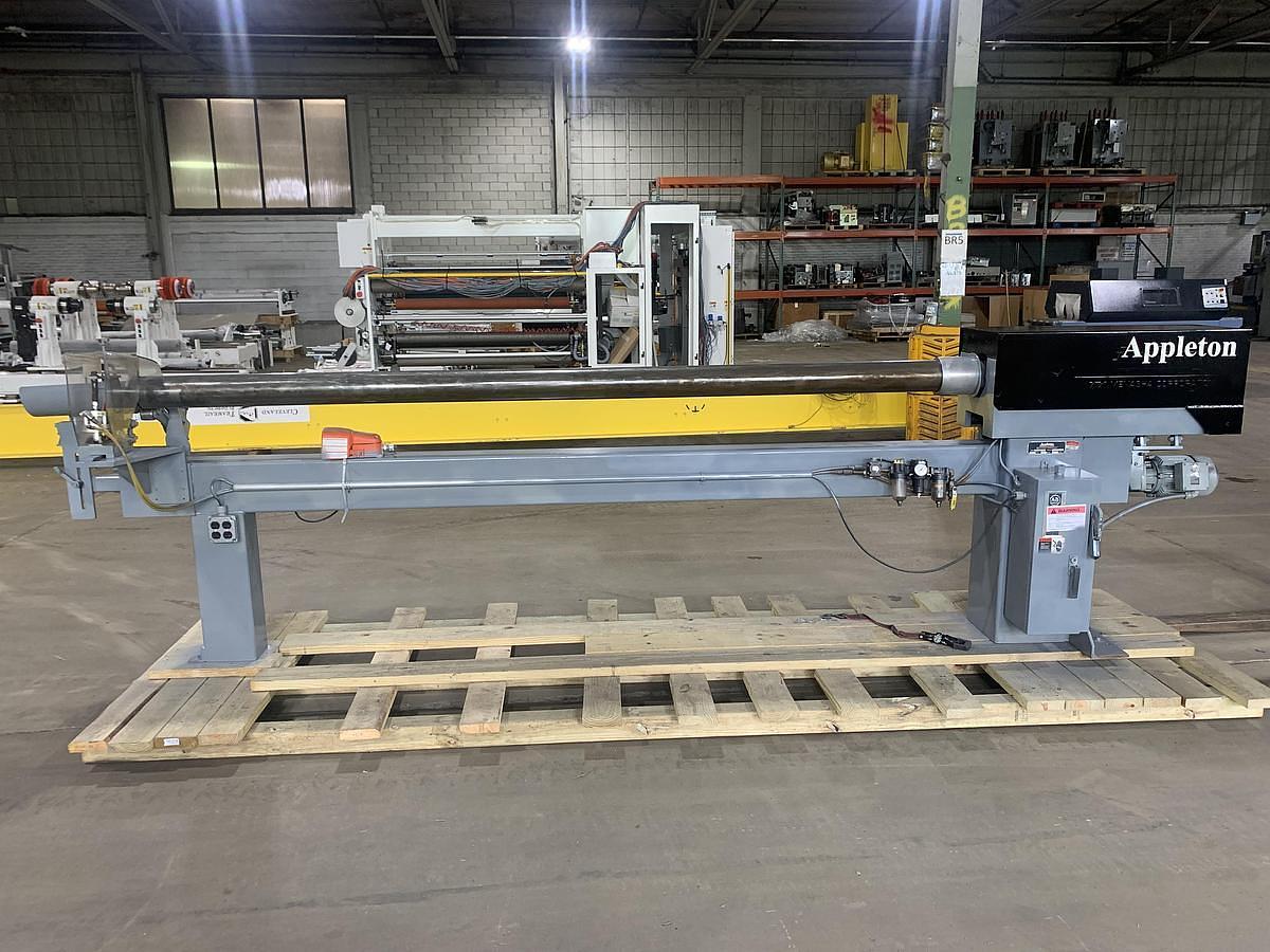 Used 120" Appleton Menasha S200 Core Cutter, 5" Cores