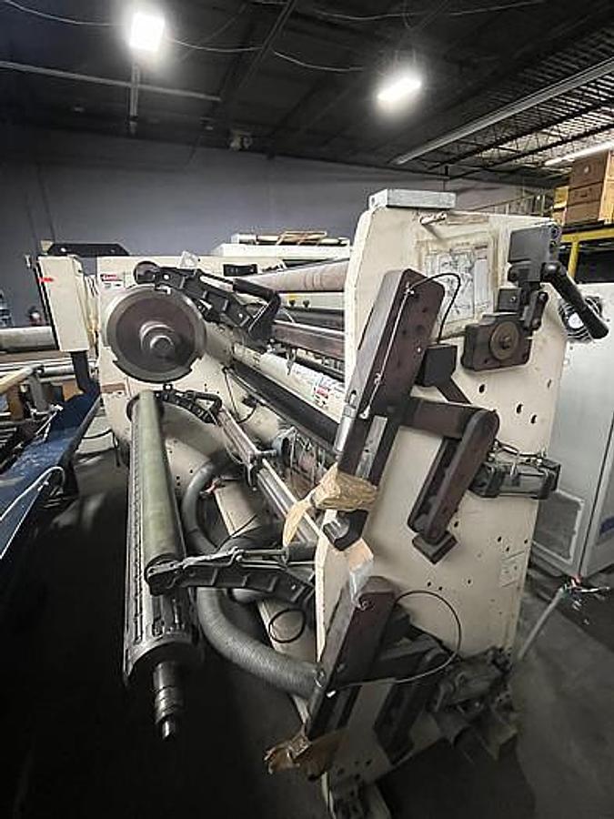Used Deacro DA-653 65" Duplex Cantilevered Slitter Rewinder