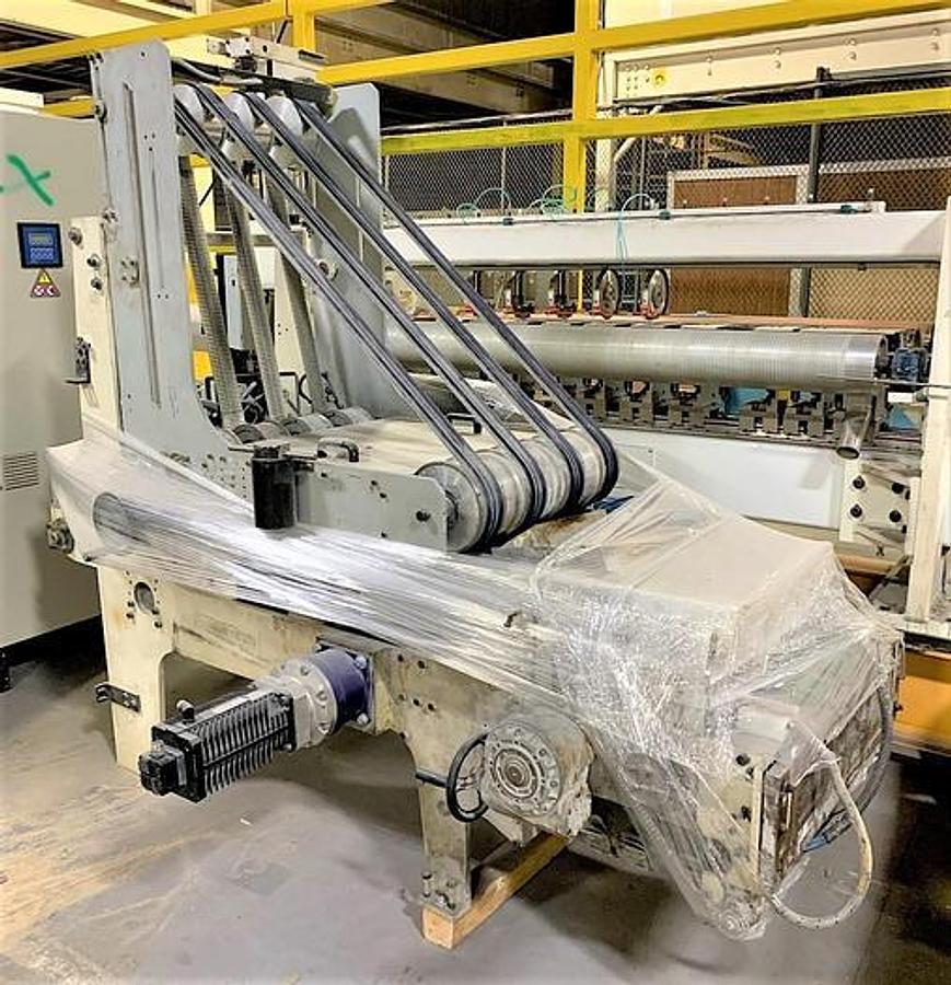 Used Fabio Perini Tissue Log Saw Model 182E Orbital 4 Lane