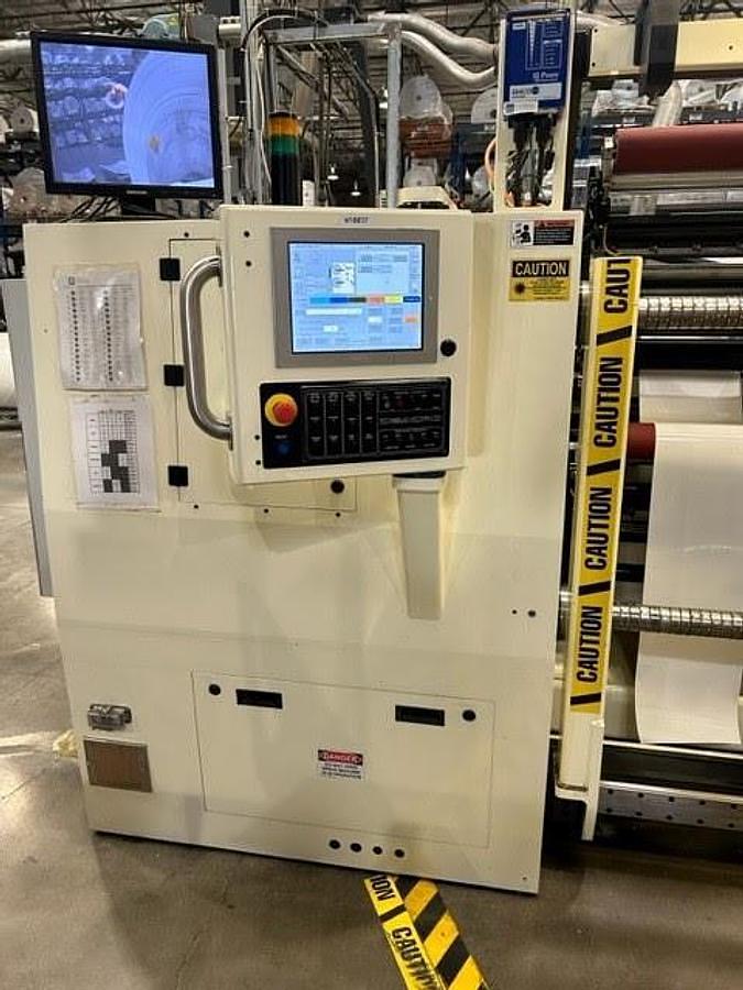 Used 63" Deacro Model R1300 Slitter Rewinder Mfg 2015 - 50" Diameters