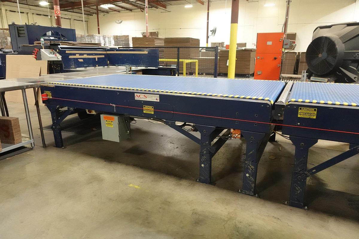 Used ACS 50' x 5' Wide Intralox Modular Belt Accumulation Conveyor