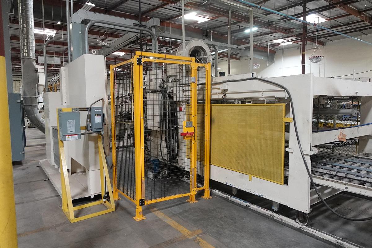 Used 1978 Langston Saturn II 37" x 97" 3-Color Flexo Folder Gluer