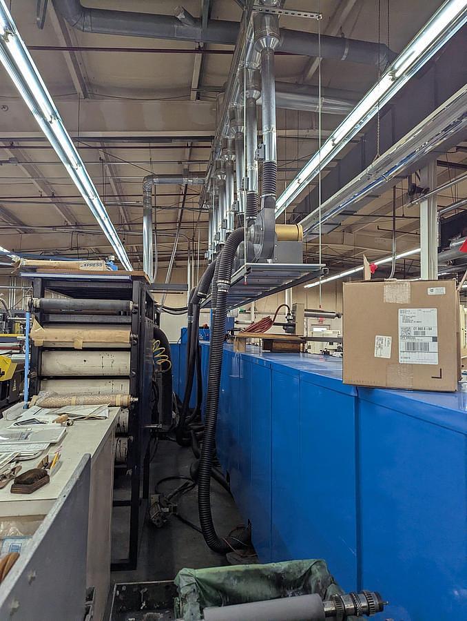 Used Rotopress 3510 10" 10 Color Flexo Press with 2 Die Stations