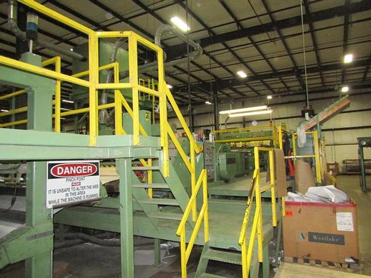 Used E.C.H. Will 76" Dual Rotary Knife Sheeter - 1992