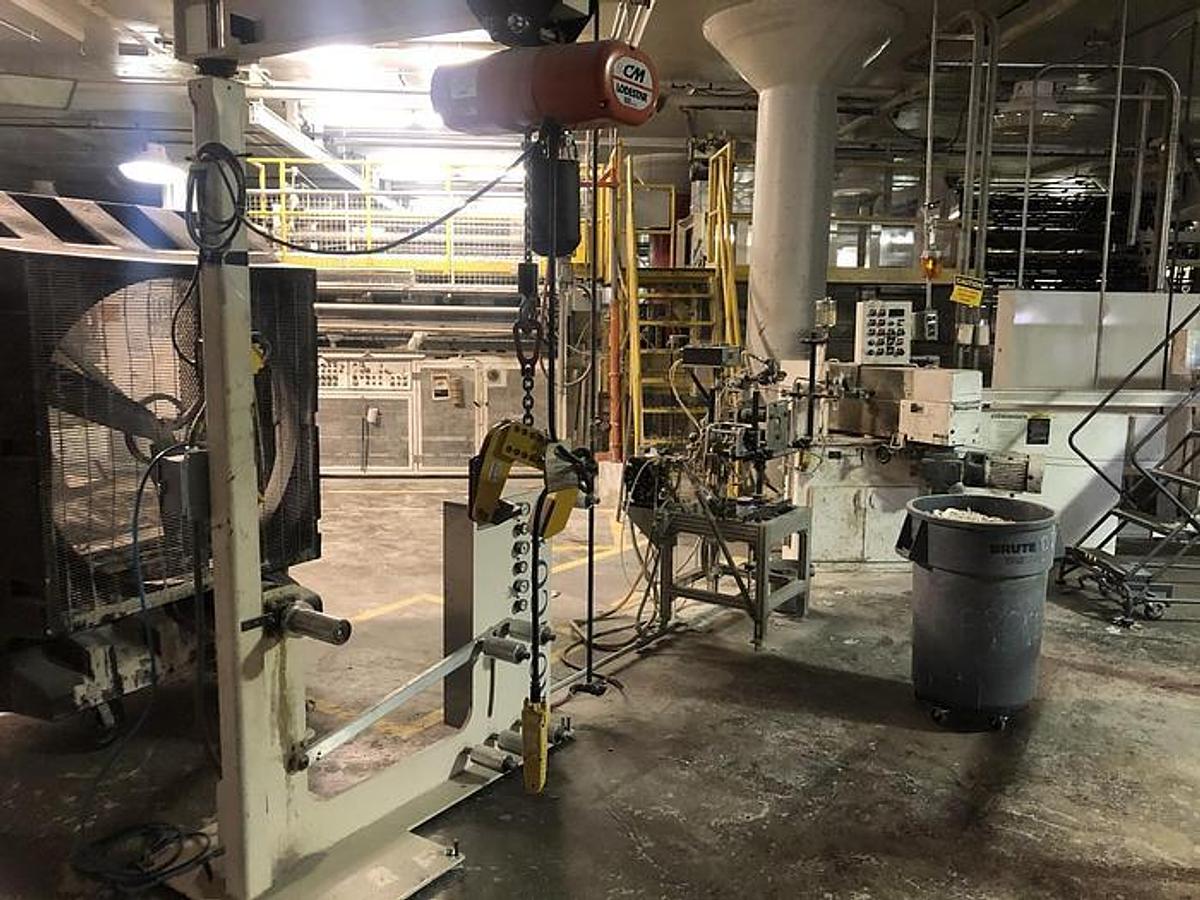 Used PCMC EMC-14 Core Winder with Ronco Unwind