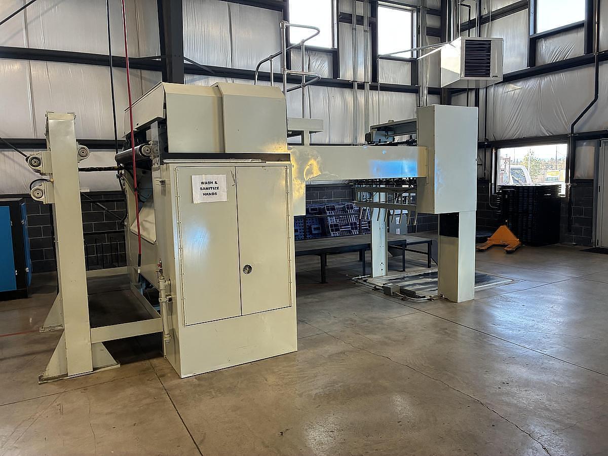 Used Maxson MSL 49" Rotary Fixed Bed Single Knife Sheeter - 1988