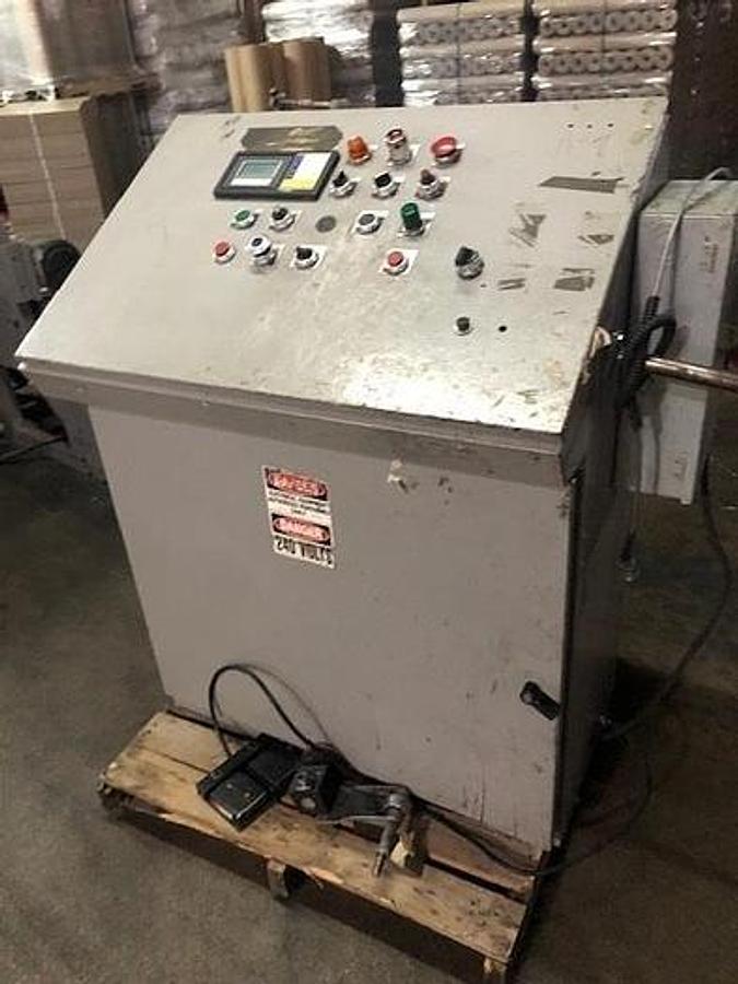 Used 40" Goebel H3 Cash Register Roll Slitter Rewinder