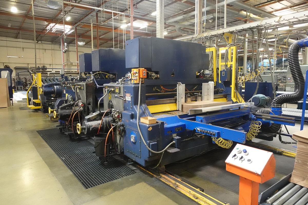 Used Ward 66" x 113" 3-Color Rotary Die Cutter with Sun Automation Retrofit