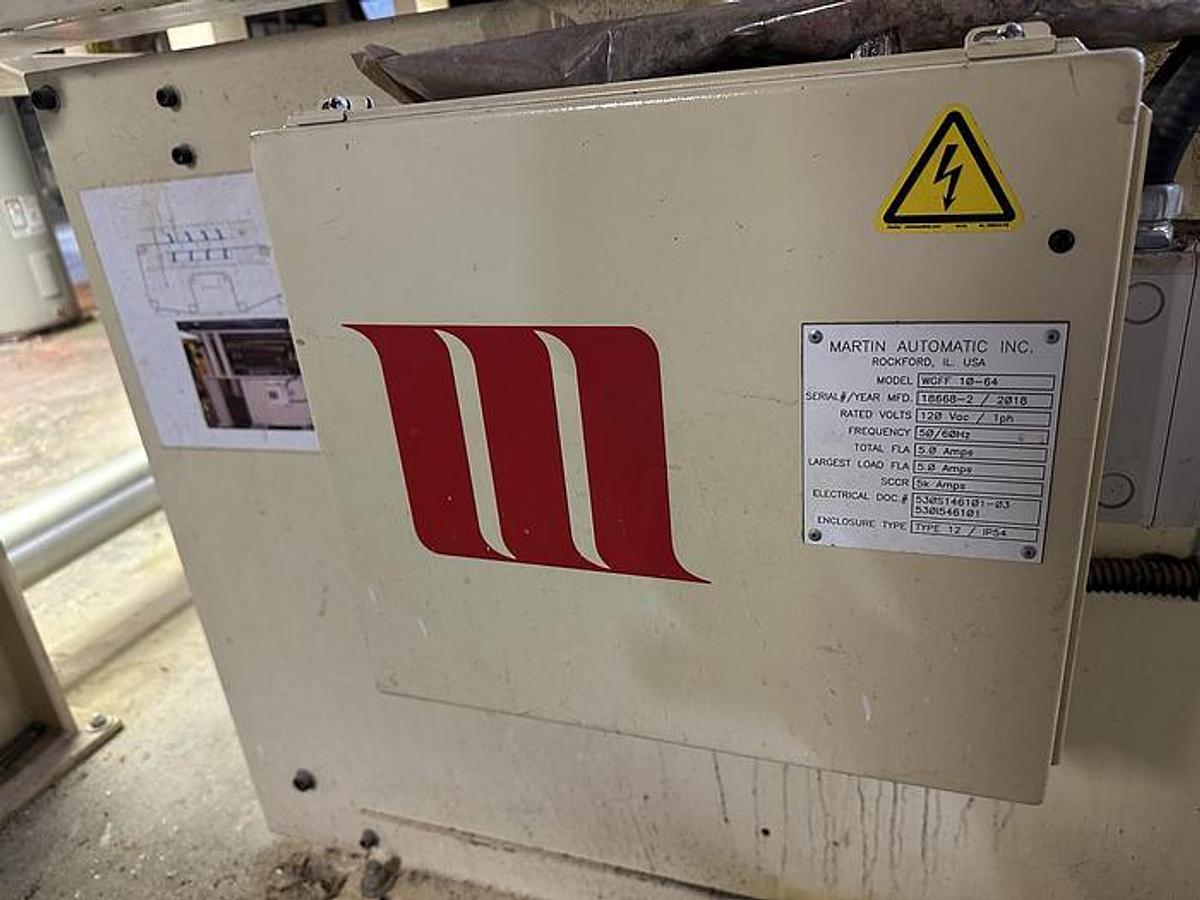 Used 64" Martin Automatic Model WGFF 10-64 Turn Bar System Manufactured 2018