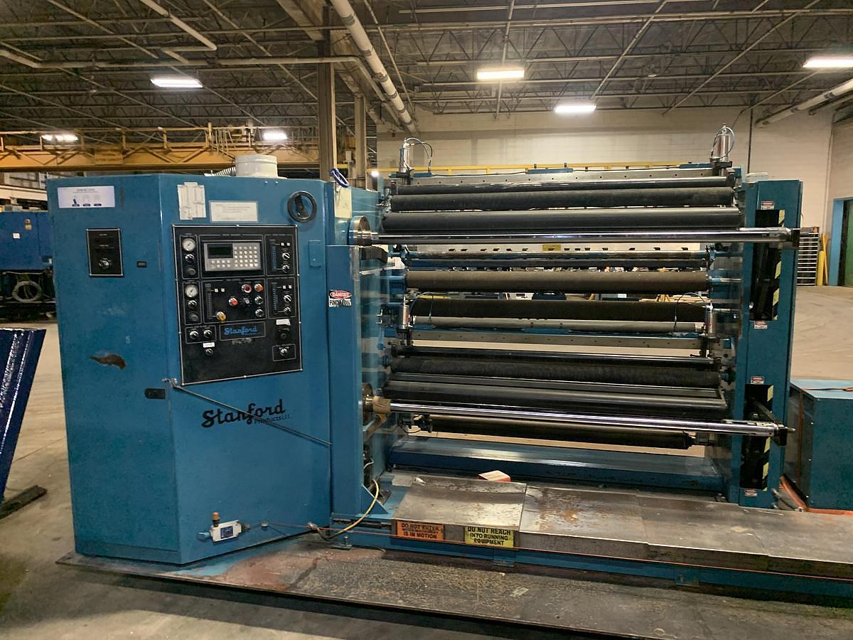 Used Stanford 2038-RT 62" Duplex Cantilevered Slitter Rewinder