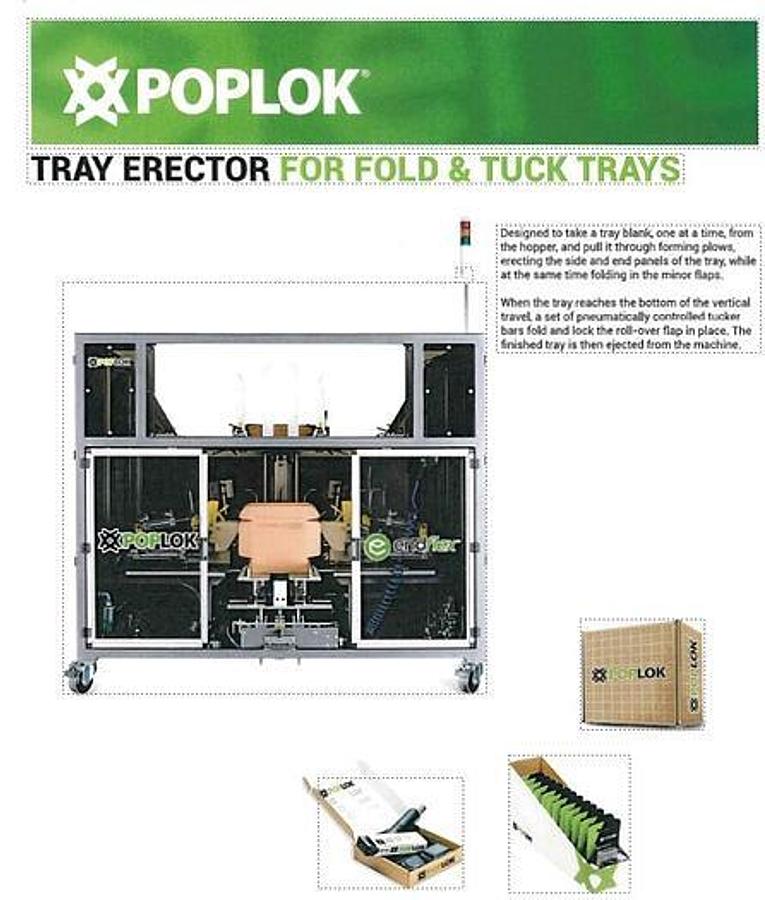 Used Endflex Poplok 2-Tuck Dual Station Tray Former - 2020