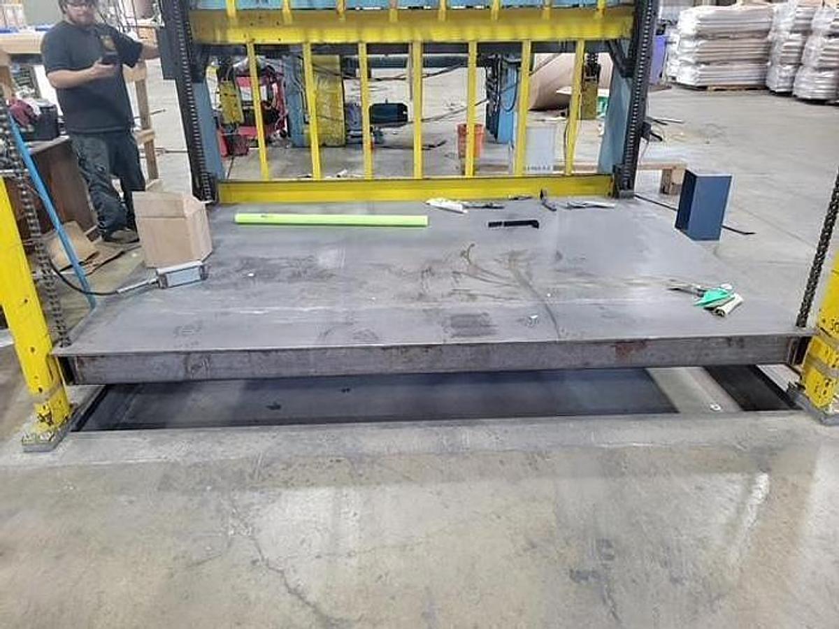 Used Clark Aiken 100" Single Rotary Knife Sheeter, No Unwinds
