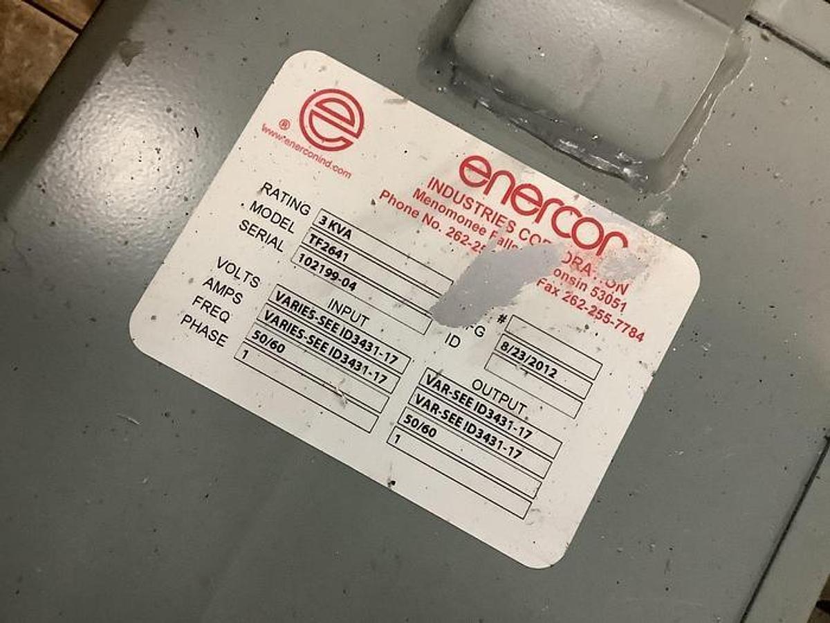 Used 6" Enercon LM5238 Corona Treater Station