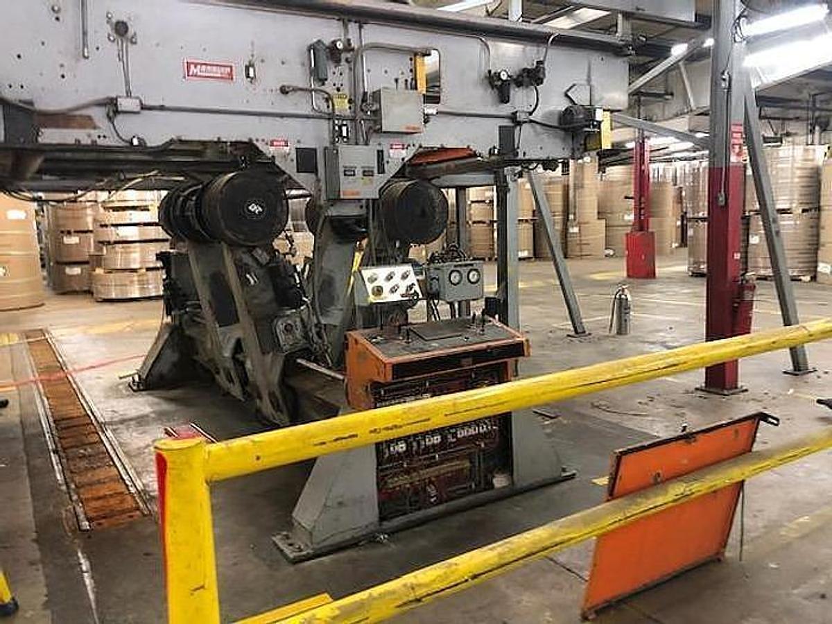 Used 72" Marquip Dual Unwind with Splicer 72" Diameters