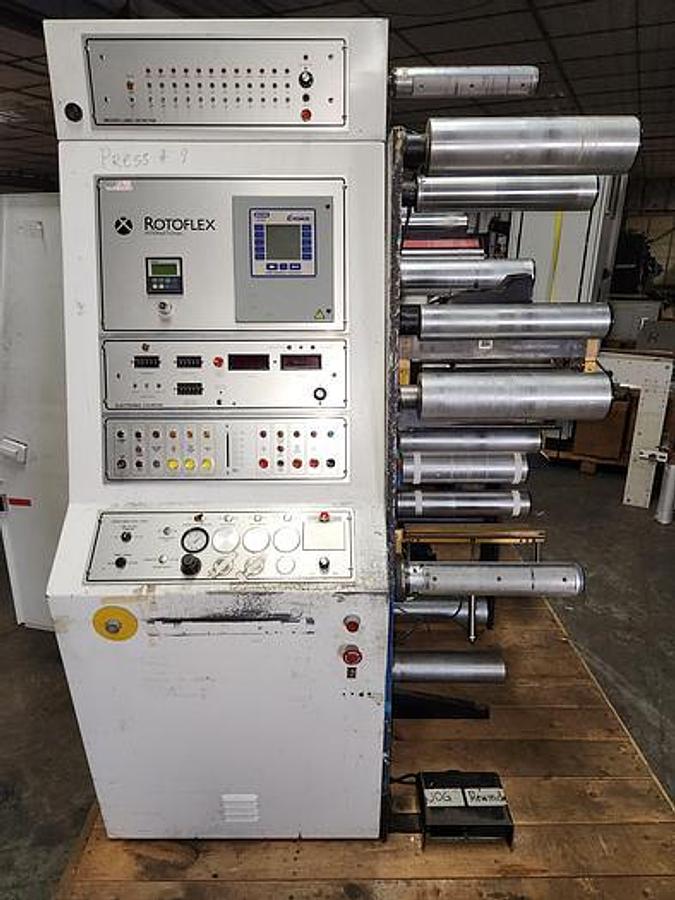 Used Rotoflex VLI 330 13" Single Station Die Cutter Rewinder - 1994