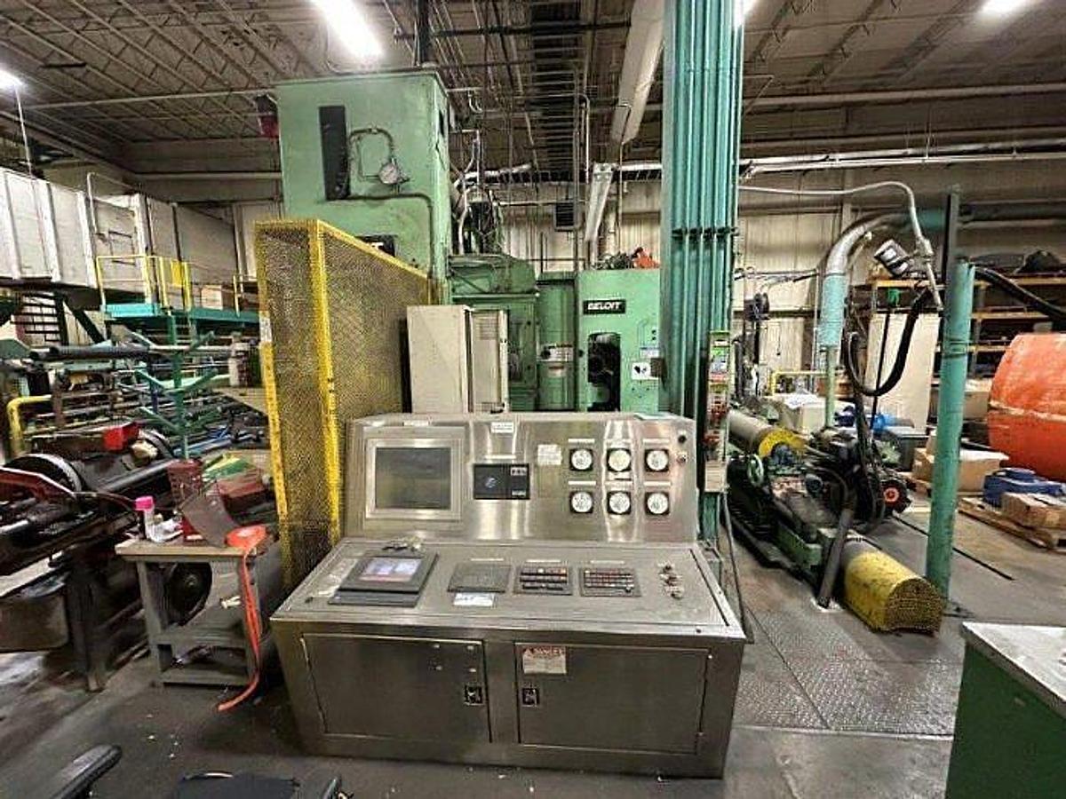 Used 84" Beloit Two Drum Winder 6000 Fpm 60" Rewind Diameter