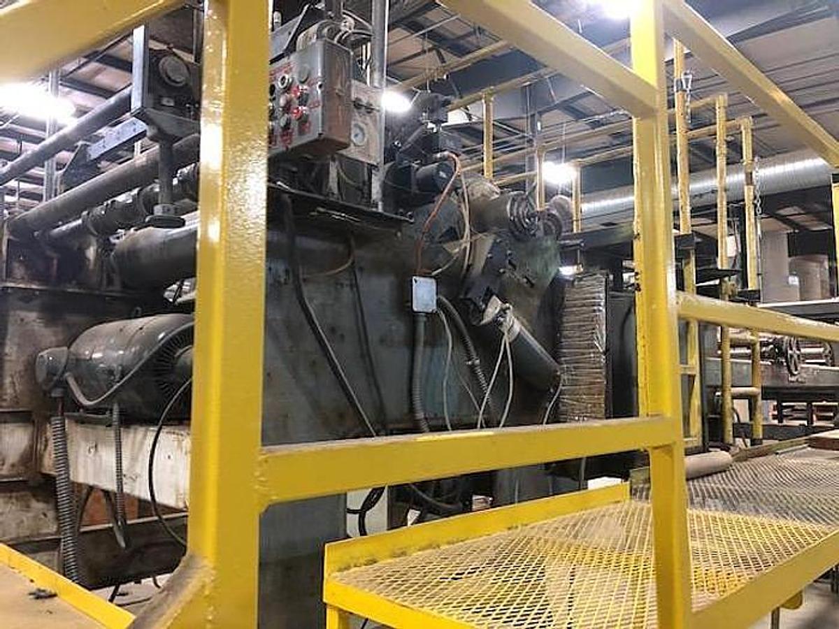 Used Clark Aiken 64" Fixed Bed Sheeter, 26"-144" Cutoff