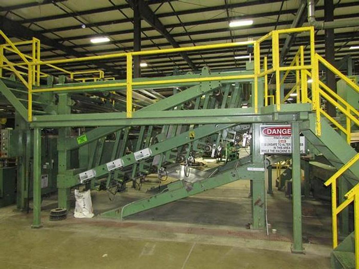 Used E.C.H. Will 76" Dual Rotary Knife Sheeter - 1992
