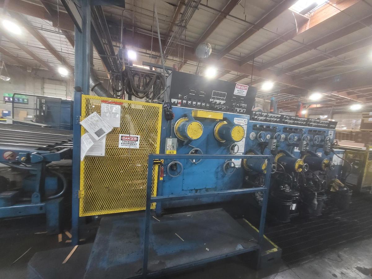 Used Langston 66” X 130″ Printer Slotter (3-Color) for Sale