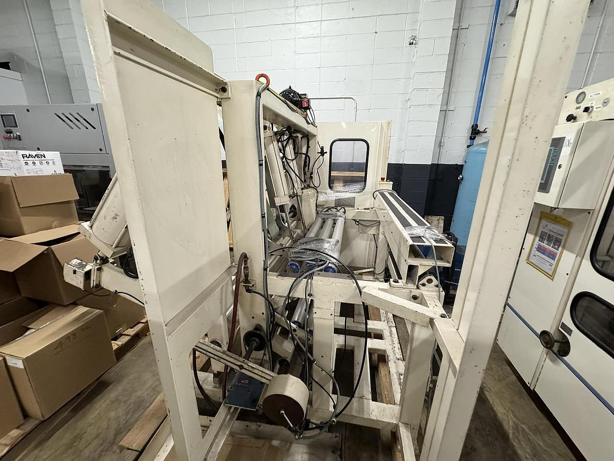 Used Elsner ENR-1000 42" Automatic Nonwoven Wipes Rewinder