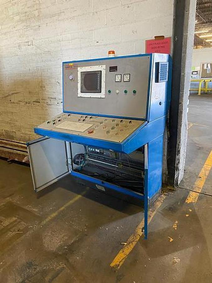 Used 100" Elite Cameron Two Drum Winder Model T4400; 60" Rewind Diameter 3500 Fpm