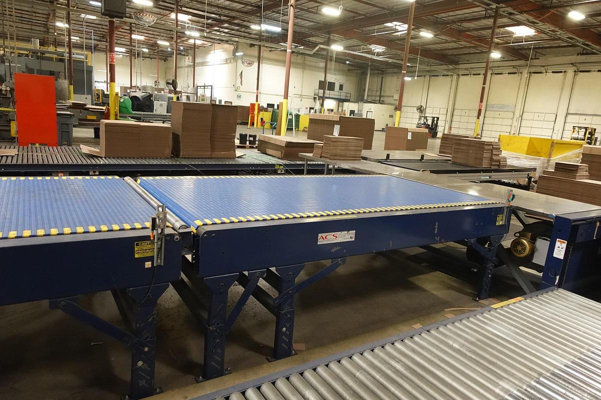 Used ACS 50' x 5' Wide Intralox Modular Belt Accumulation Conveyor