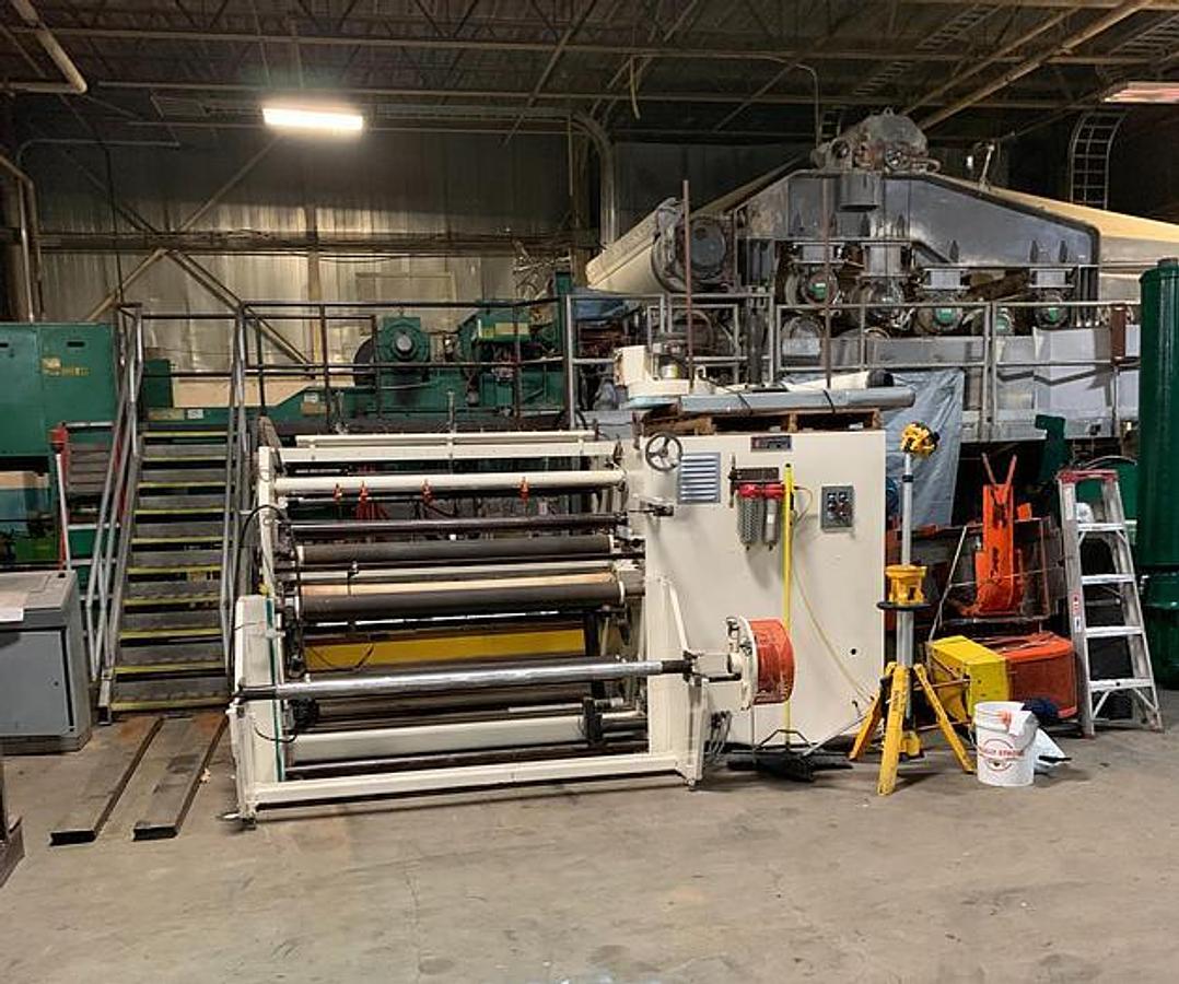 Used Dusenbery 835 L3 63" Cantilevered Slitter Rewinder