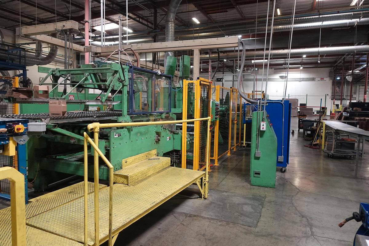 Used 1982 Langston Mini 24" x 70" 2-Color Flexo Folder Gluer (Printer Slotter Folder Gluer)