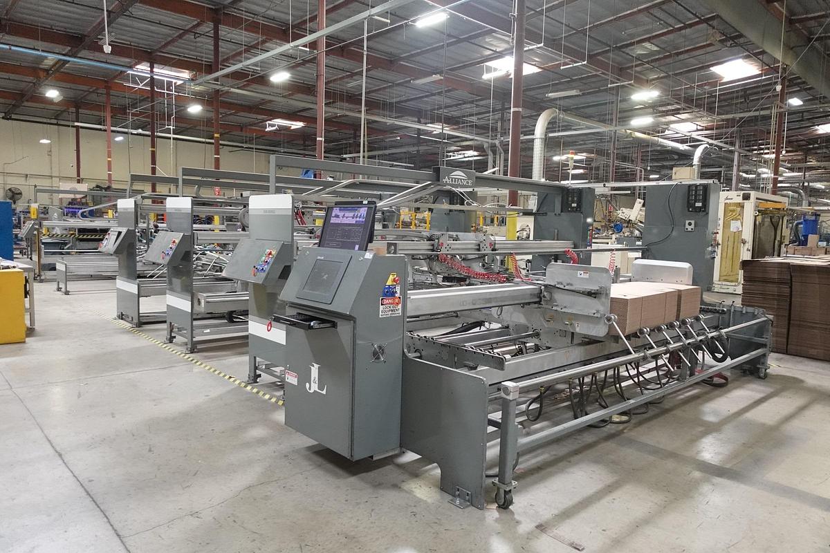 Used 2011 J&L / Alliance SFG 4300/170 Specialty Folder Gluer, 170"