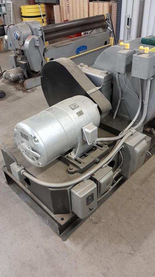 Used Webb 7’2” x 1/4” Plate Bending Roll | Model R3LR | 86” x .250” 3-Roll Plate Roller