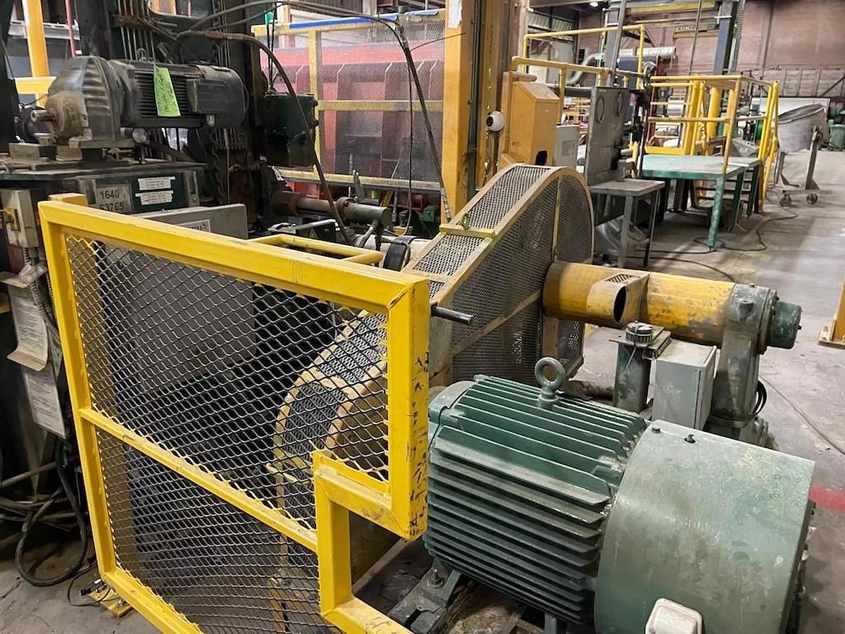 Used 110" Langston Model DA Two Drum Slitter Rewinder 72" Rewind Diameter