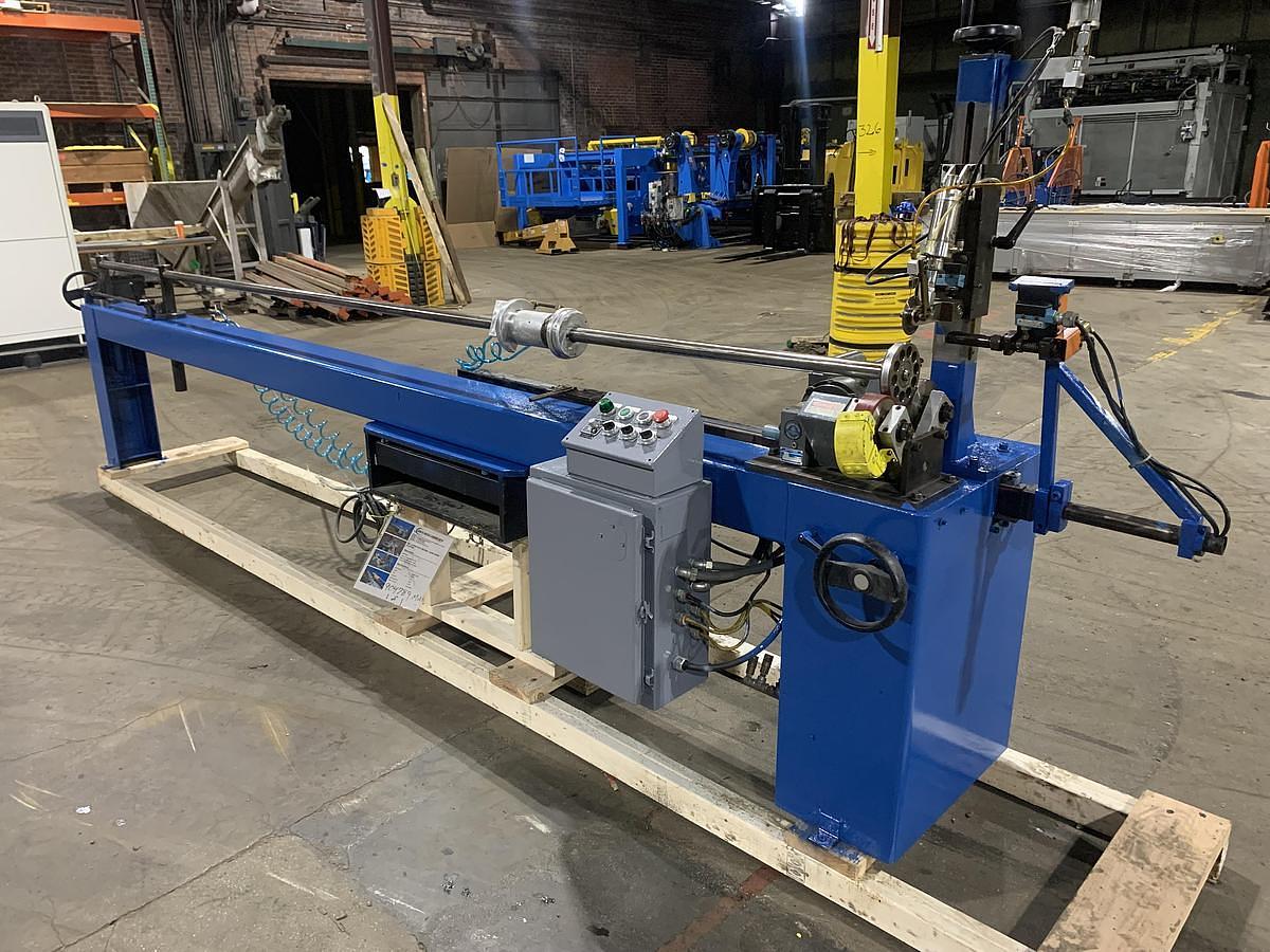 Used Coretech 10/90 90" Semi-Automatic Core Cutter, 6" Cores - 2001