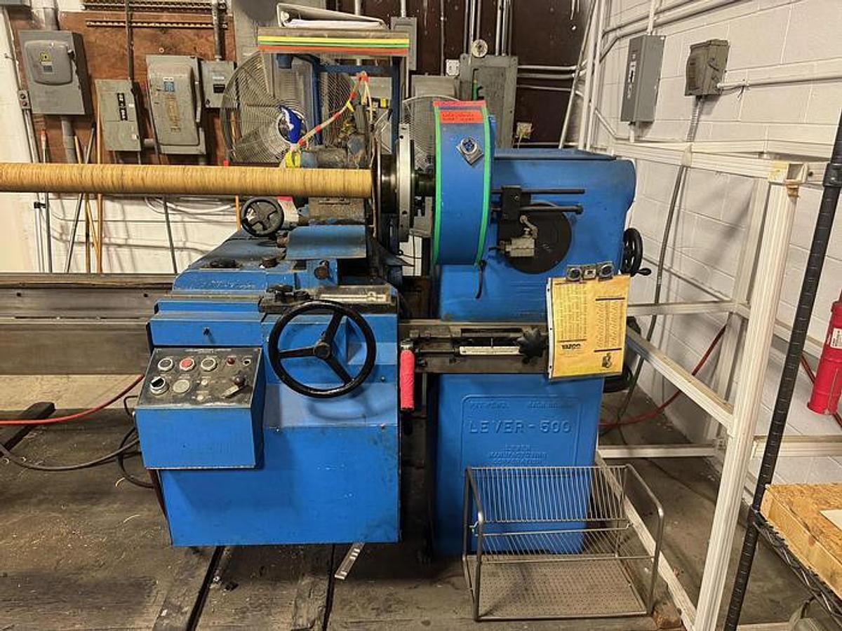 Used Lever 500 85" Single Knife Roll Cutter with Mister