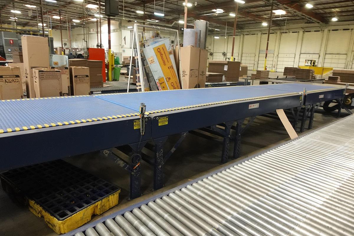 Used ACS 50' x 5' Wide Intralox Modular Belt Accumulation Conveyor