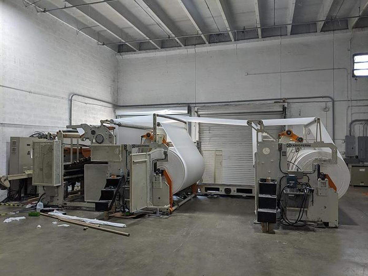 Used 91" Perini 813 Bathroom Tissue / Kitchen Towel Converting Line - 1992