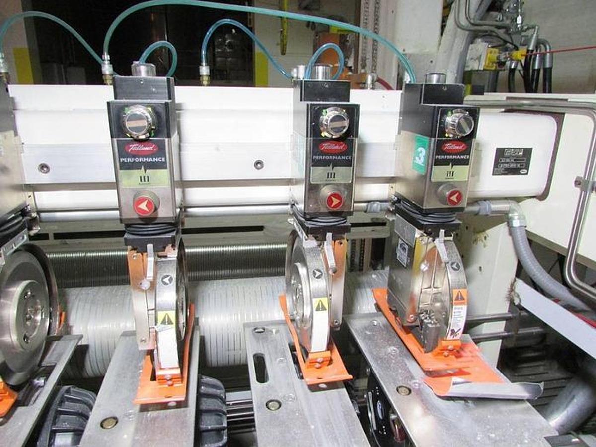 Used 84" Class III Tidland Slitting Section with Driven Female Knife Section Includes (5) Male Knives Model C3-MG-AC