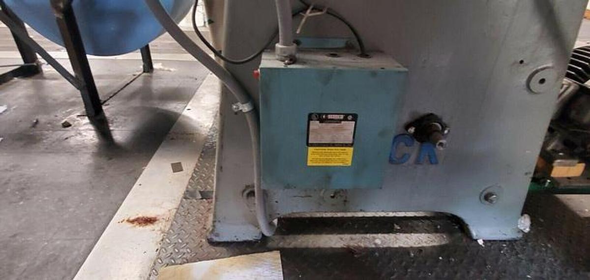 Used Beck 55" Rotary Knife Sheeter with Output Belt Conveyor