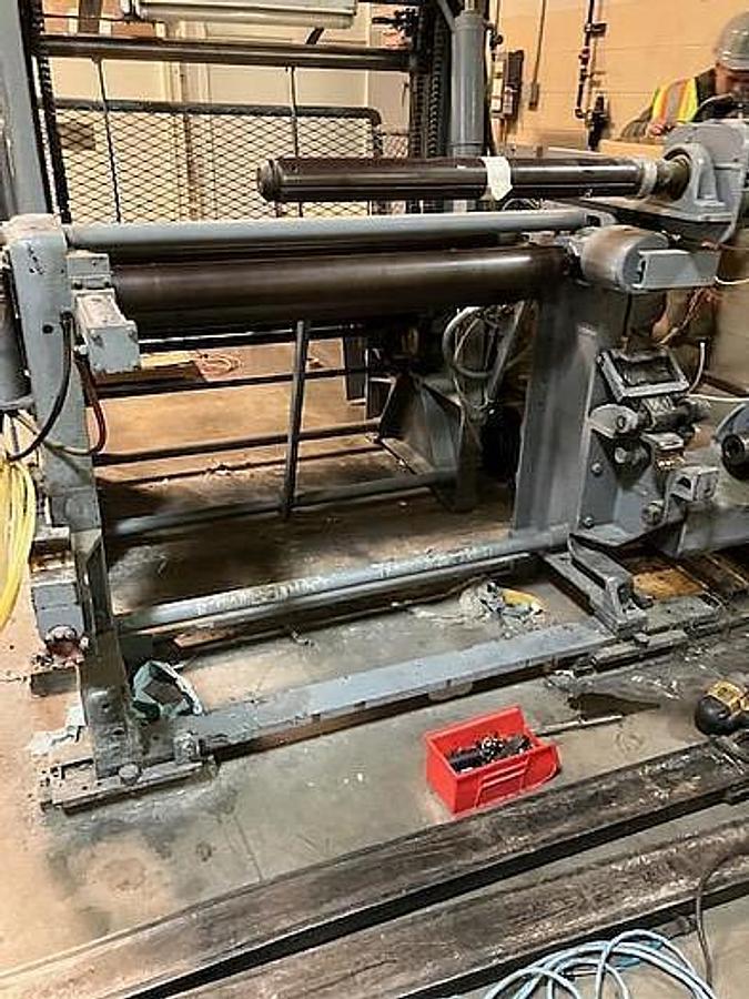 Used 43" Johnstone Two Drum Winder Score Slitting 1.5" Minimum