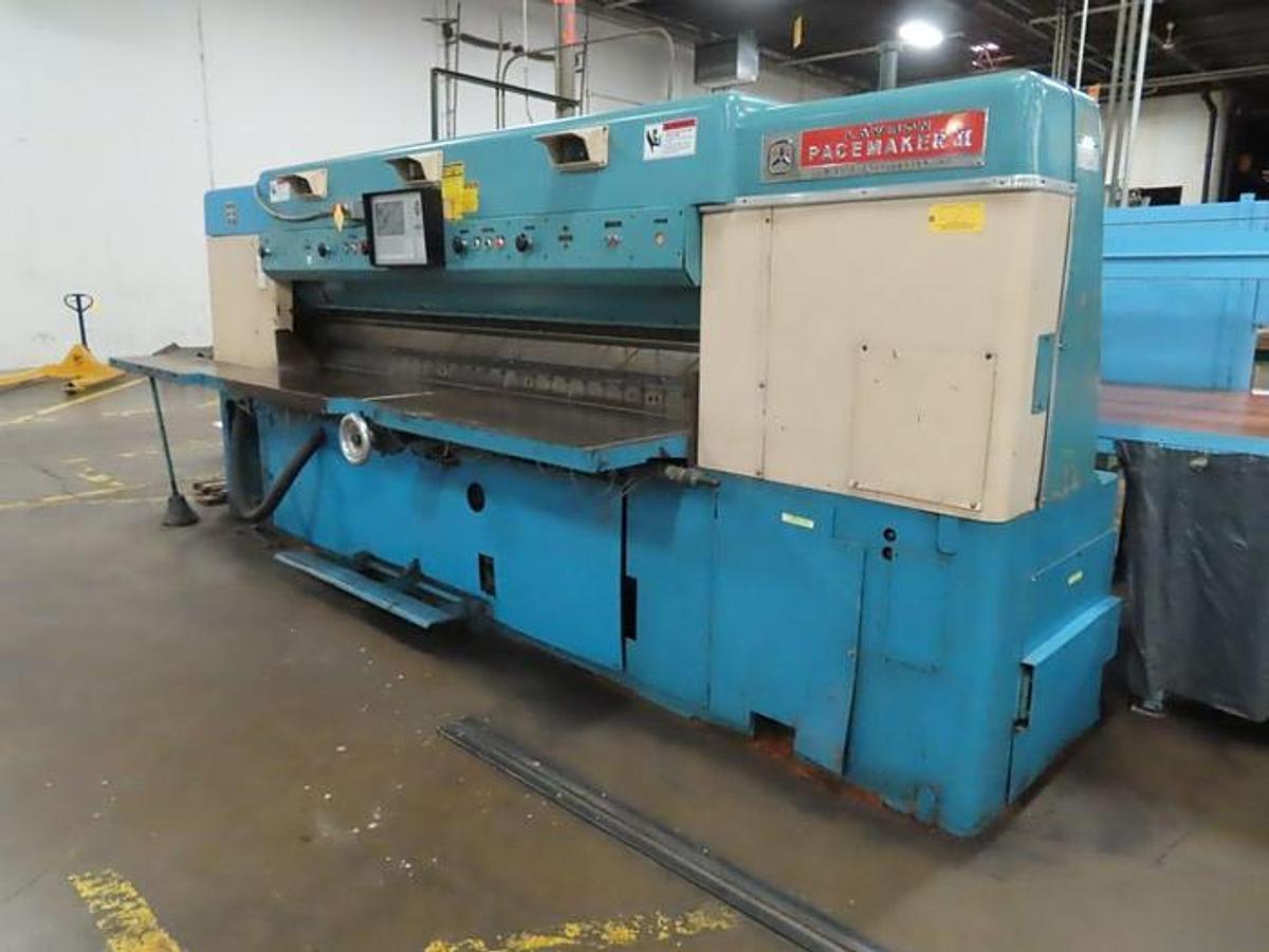 Used Lawson Pacemaker II 110" Guillotine Paper Cutter