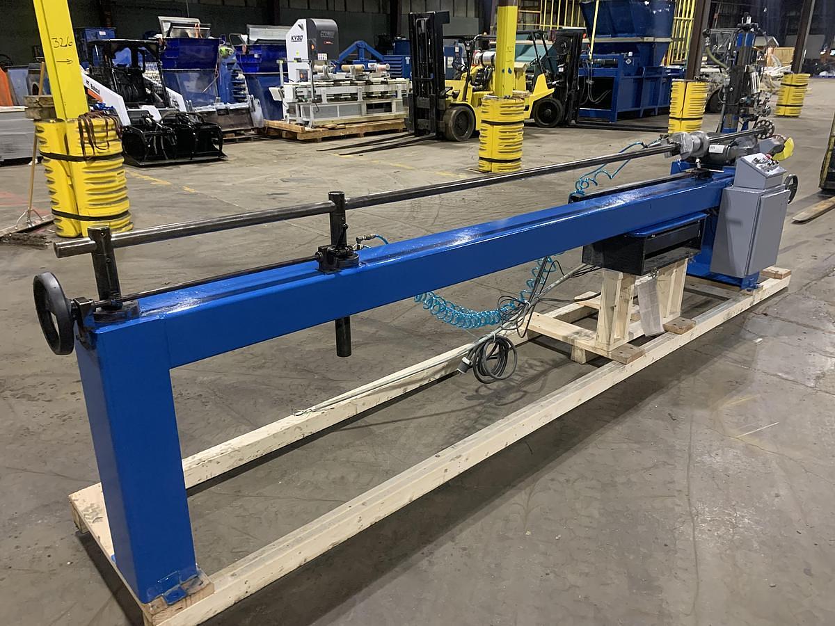 Used Coretech 10/90 90" Semi-Automatic Core Cutter, 6" Cores - 2001