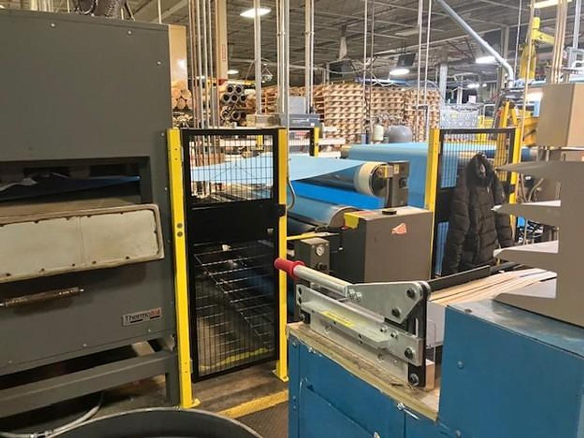 Used 70" Stork Coater & Thermo Electric Drying Line for Nonwovens
