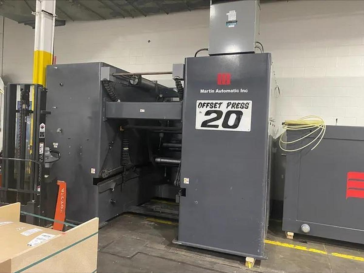 Used Martin Automatic Automatic Transfer Rewinder Model RMAP 13-40-50 Manufactured 2008